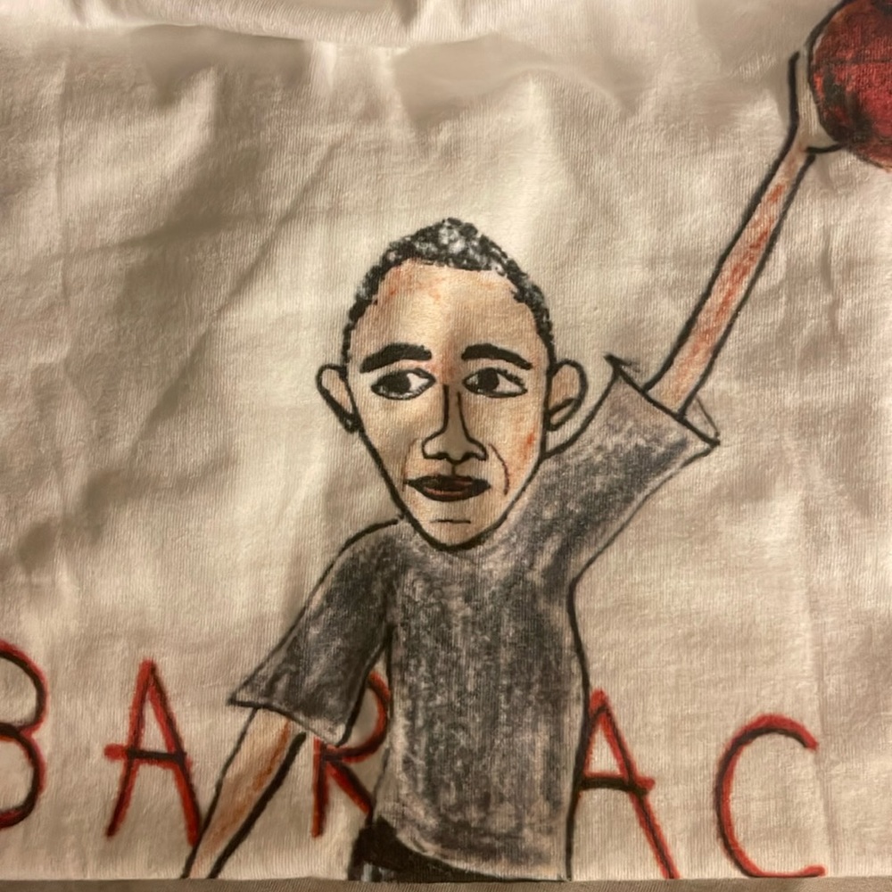 Unfortunate Portrait Barack Obama Michael Air Jordan Shirt Medium